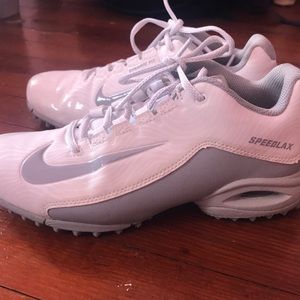 White nike speedlax turfs